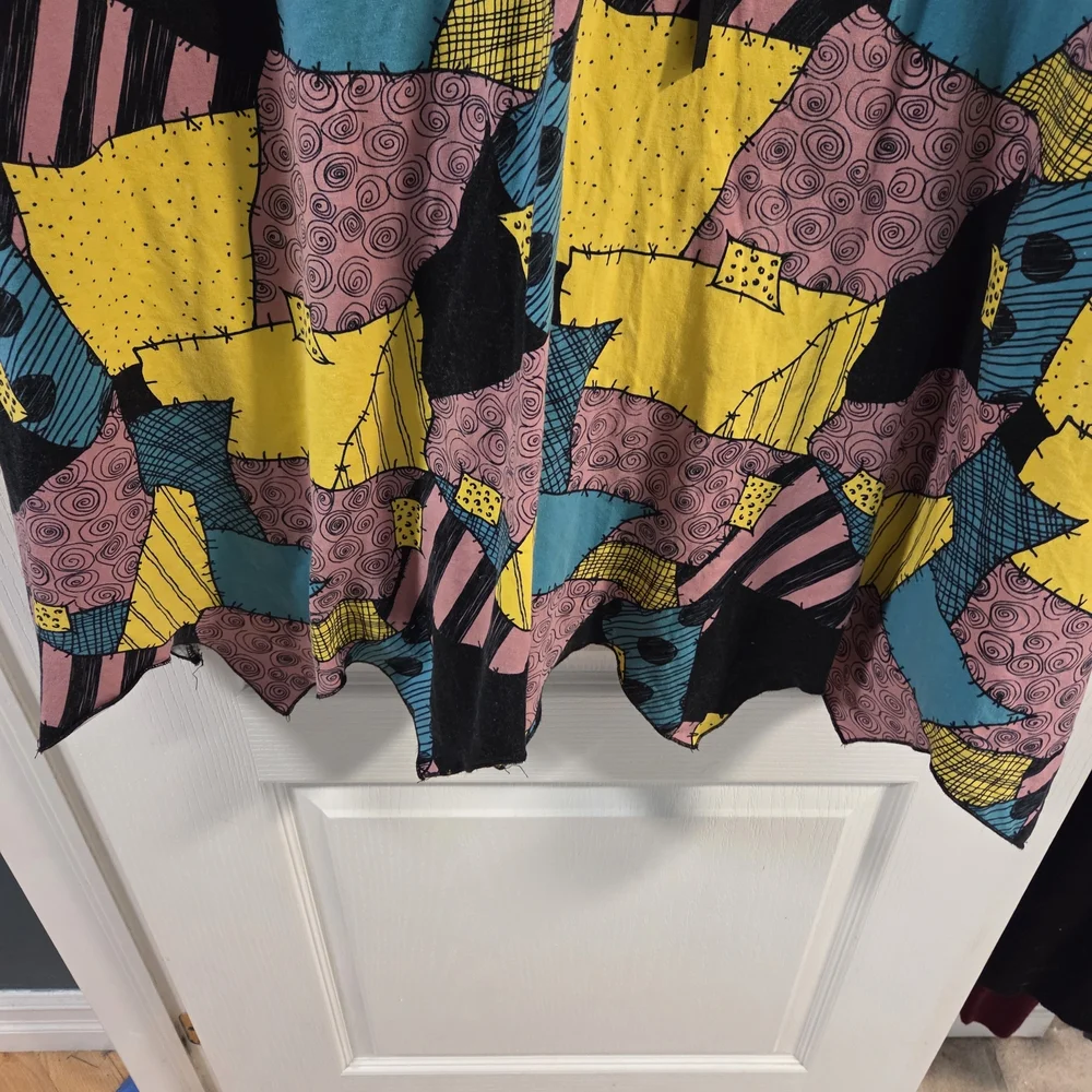 READ DESCRIPTION- Hot Topic Patchwork Sallt Dress + Torrid Sally Shorts - Picture 10 of 14